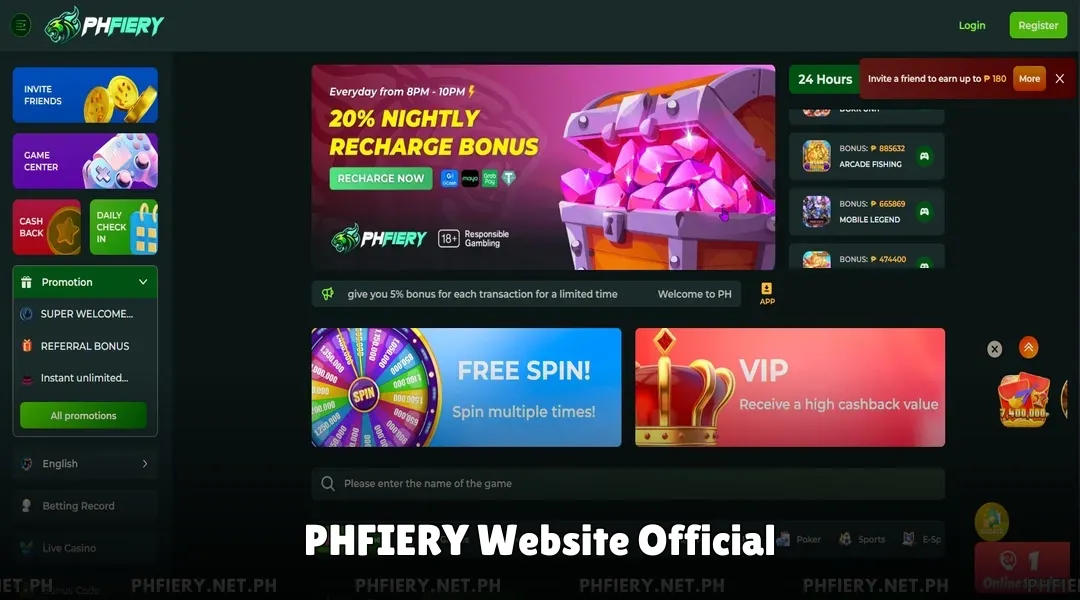 PHFIERY Website Official